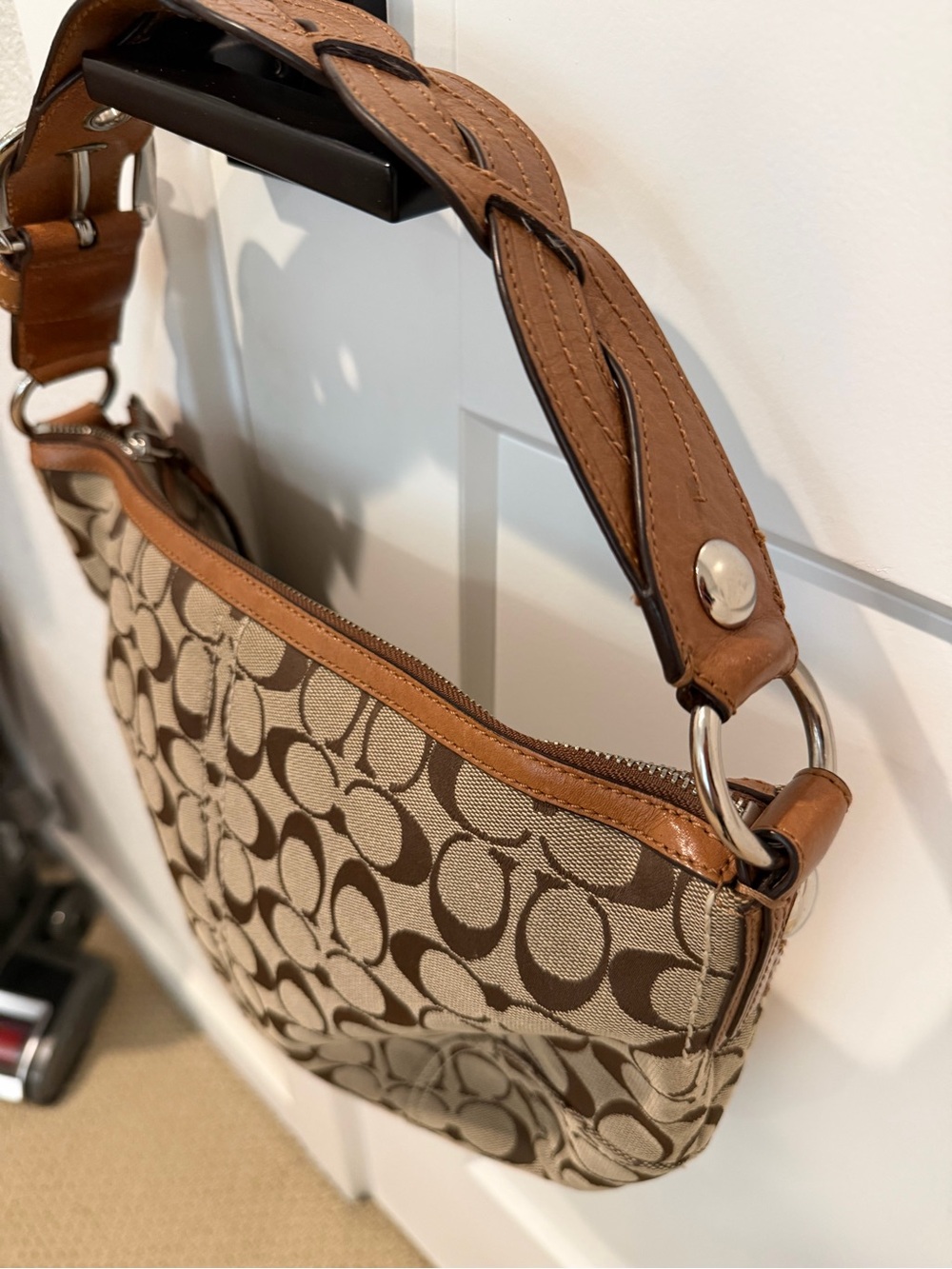 Vintage Coach Canvas Shoulder Bag - Picture 3 of 7